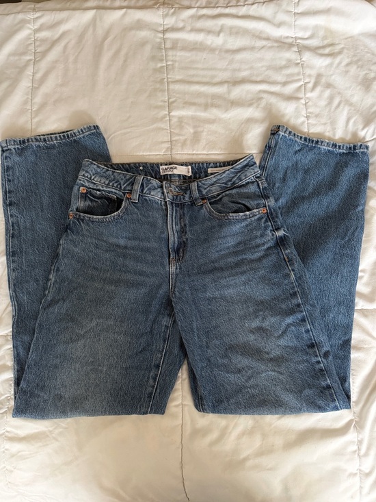 Garage Denim - Garage Blue Denim High-Rise Straight Jeans